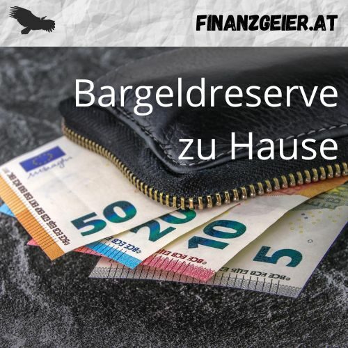 Bargeldreserve zu Hause