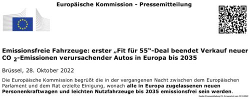 EU Pressemitteilung Screenshot