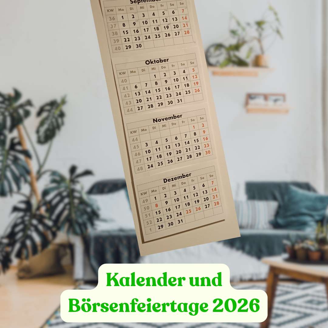 Kalender und Börsenfeiertage 2026